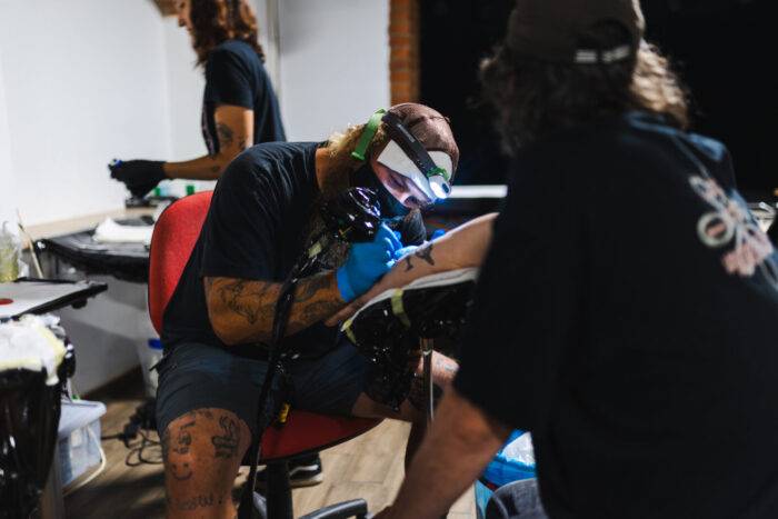 pop up tattoo MC Patriot